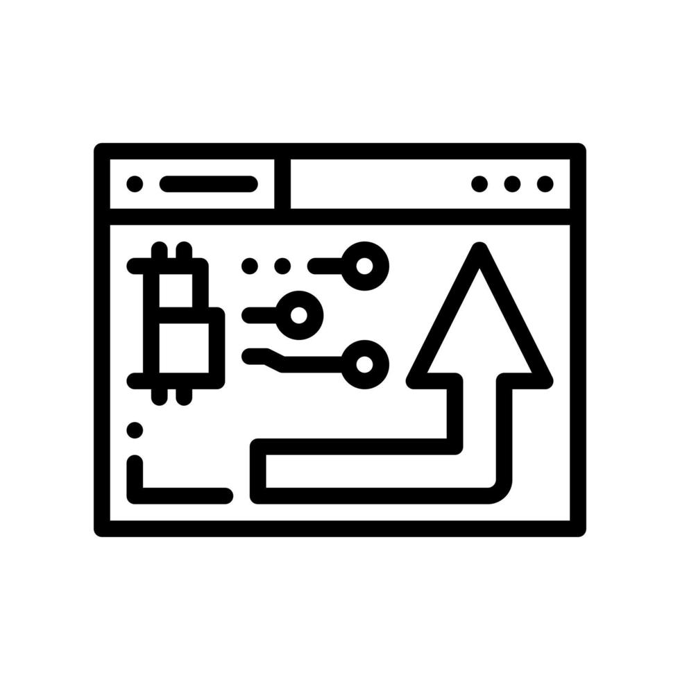 Bitcoin icon in filled line style. vector illustration for graphic designer, website, app.