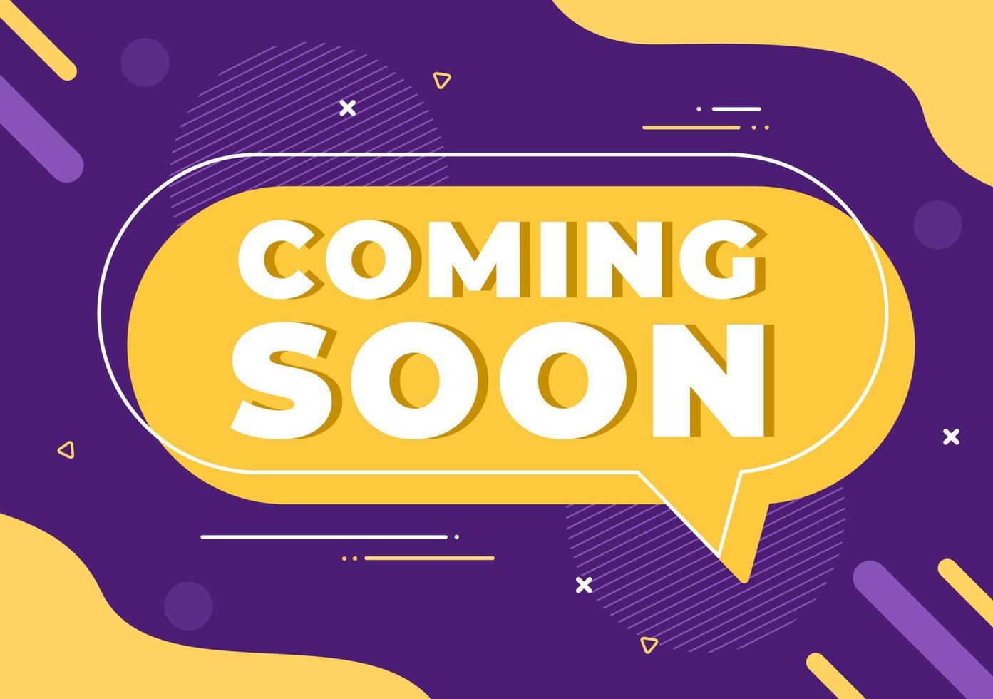 Coming Soon Banner Background Illustration vector