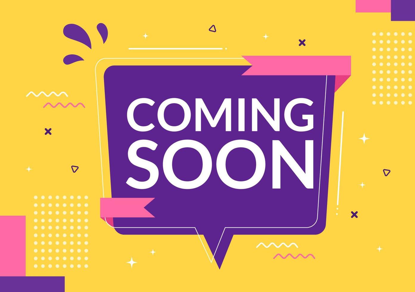 Coming Soon Banner Background Illustration vector