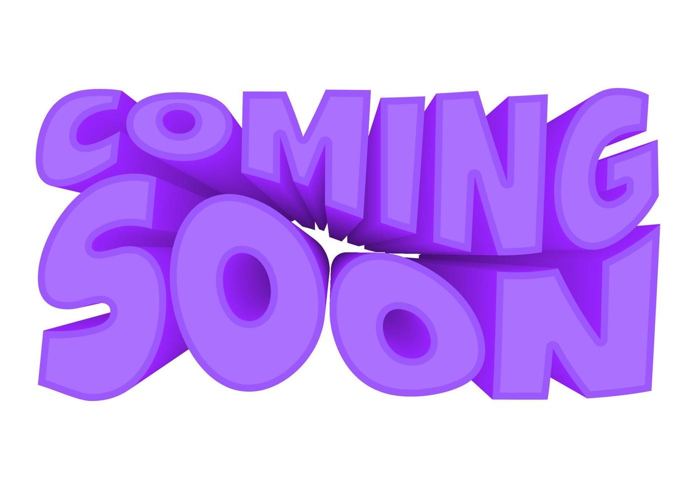 3D Coming Soon Banner Background Illustration vector
