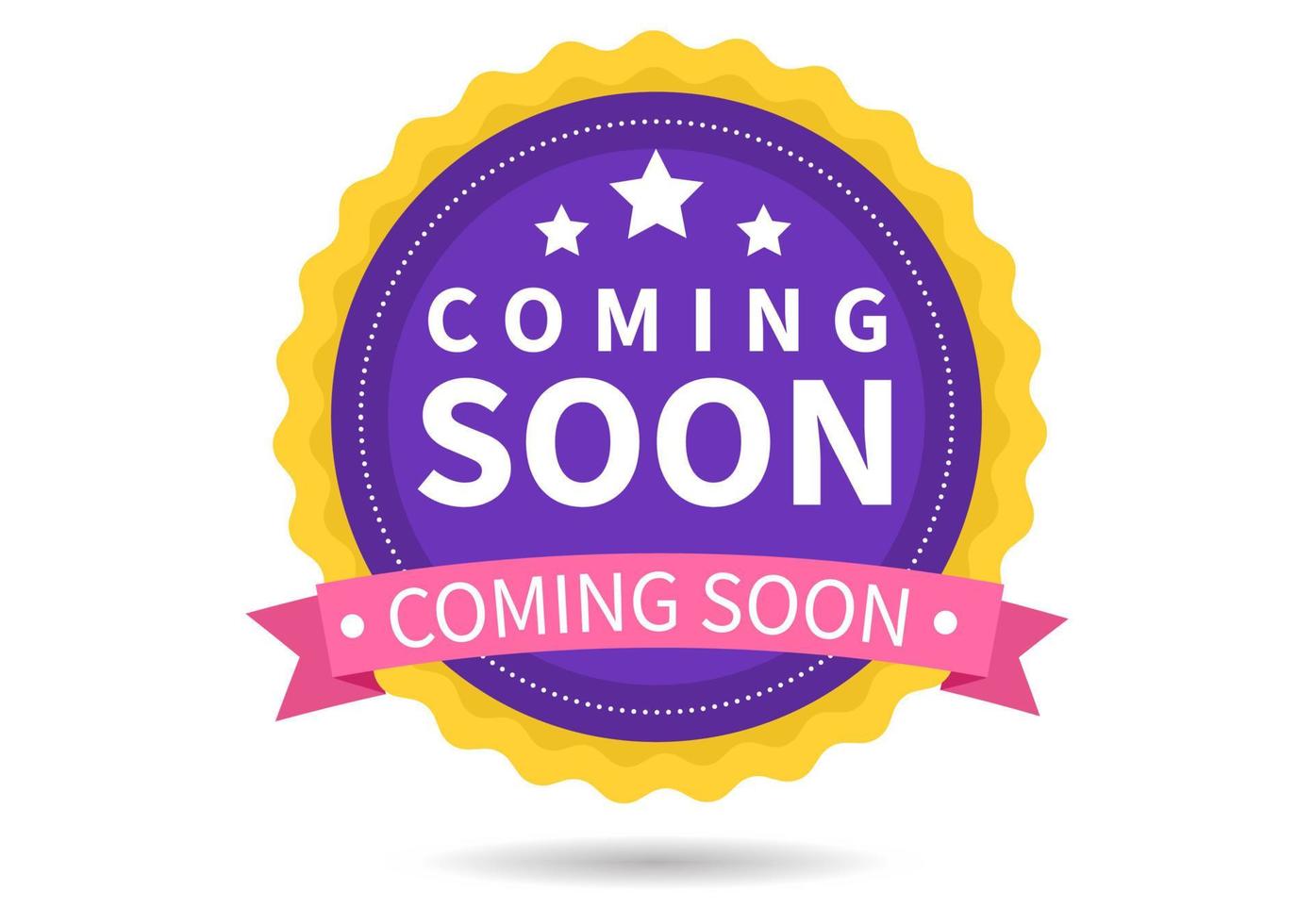 Coming Soon Banner Background Illustration vector