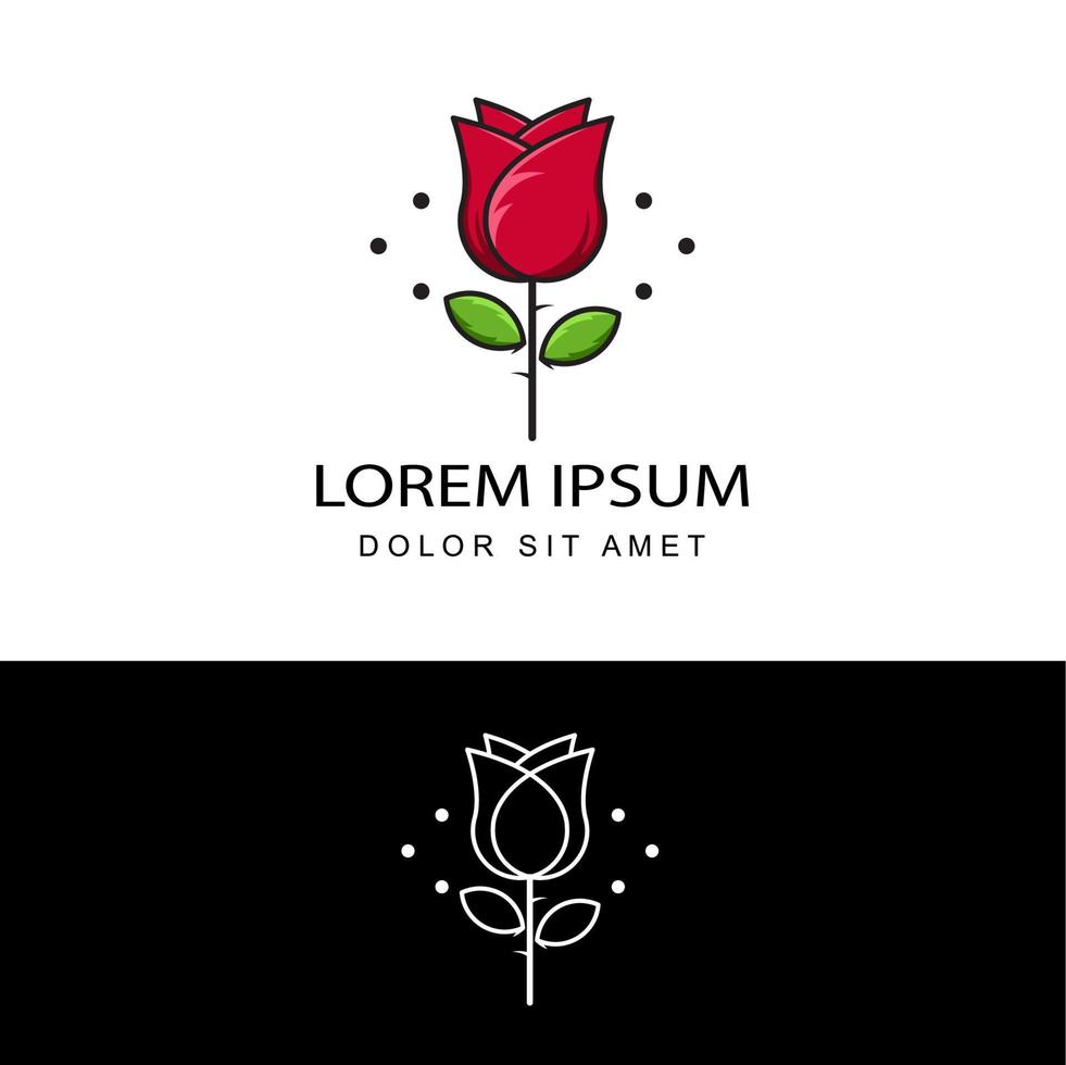 vector de diseño de plantilla de logotipo rosa