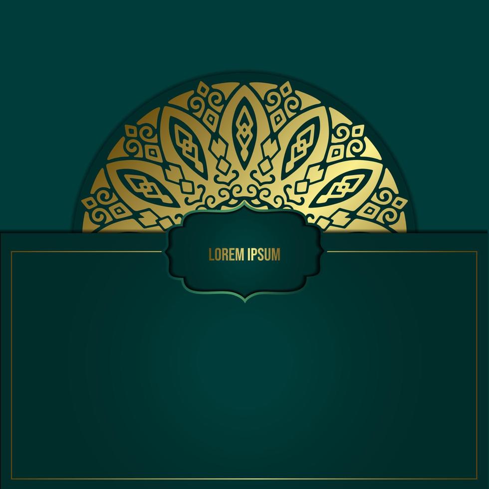 Luxury ornamental mandala background with arabic islamic east pattern style vector