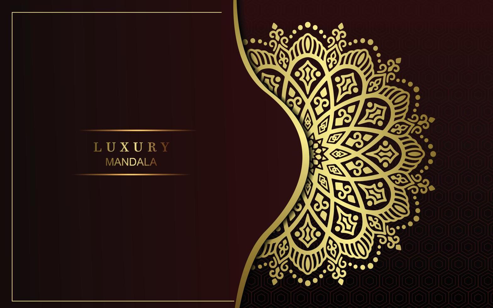 Luxury ornamental mandala background with arabic islamic east pattern style vector