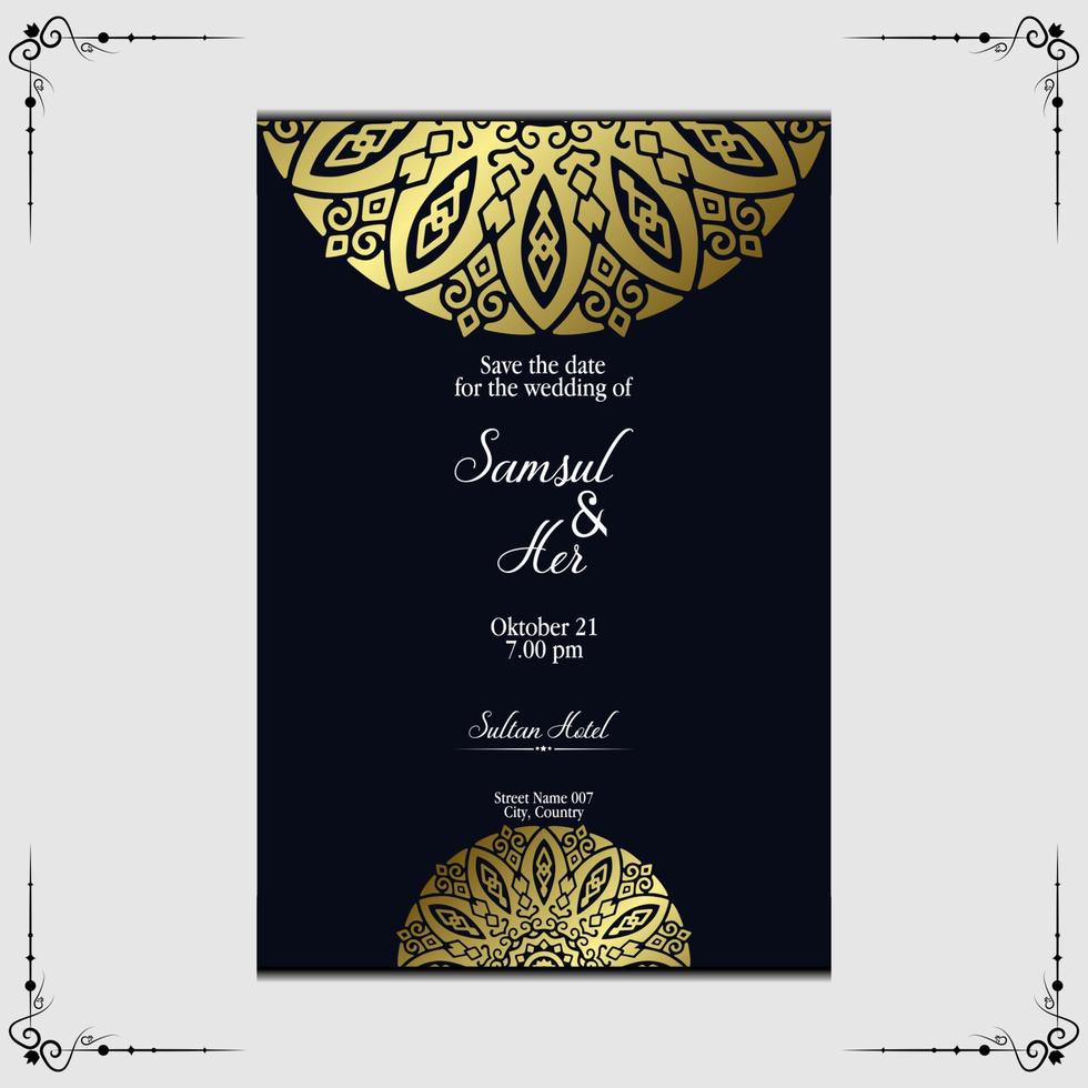 Luxury ornamental mandala background with arabic islamic east pattern style vector