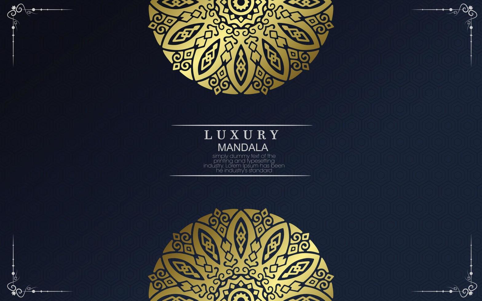 Luxury ornamental mandala background with arabic islamic east pattern style vector