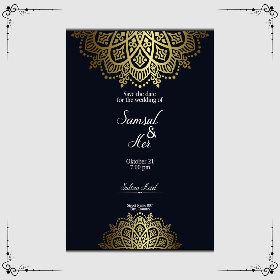 Luxury ornamental mandala background with arabic islamic east pattern style vector