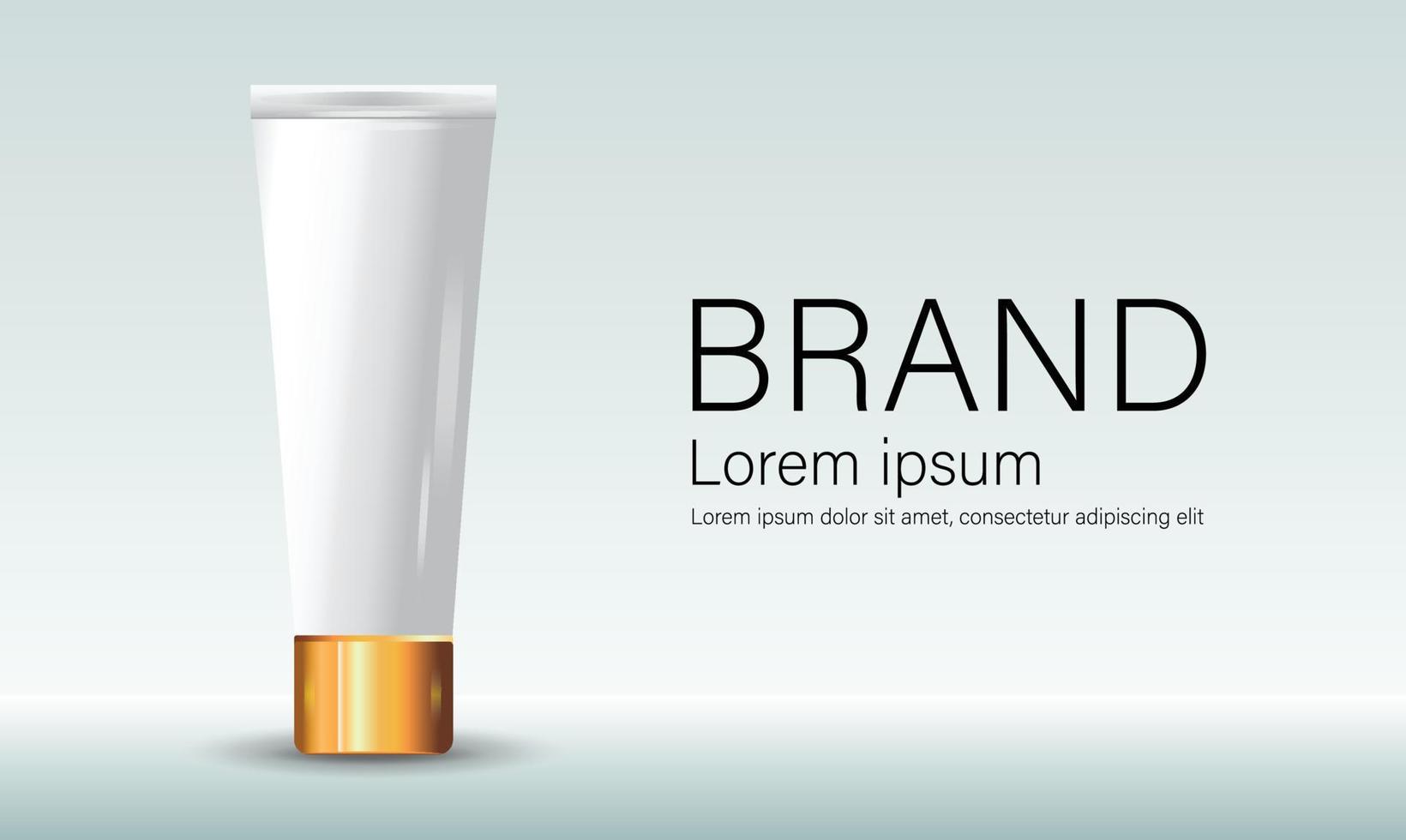 Cosmetic packaging and template, Skin compare vector
