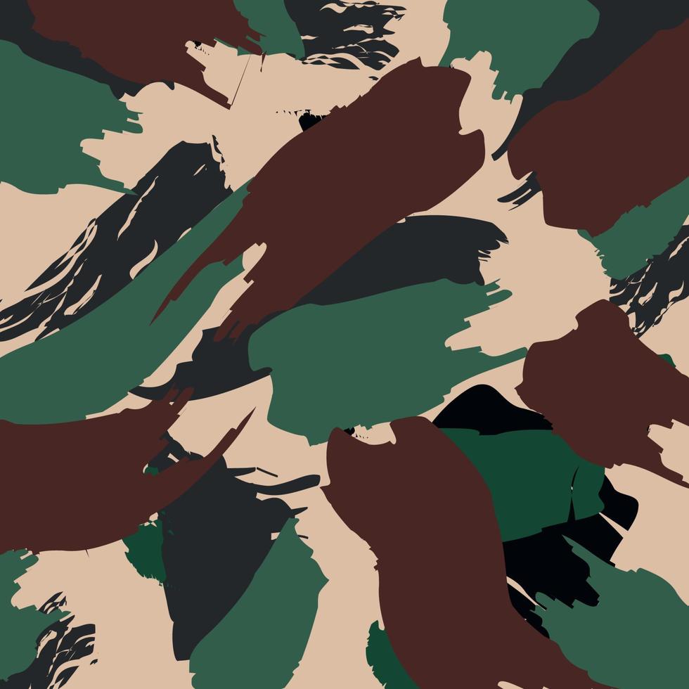 abstract jungle woodland forest camouflage pattern military background for print clothing vector