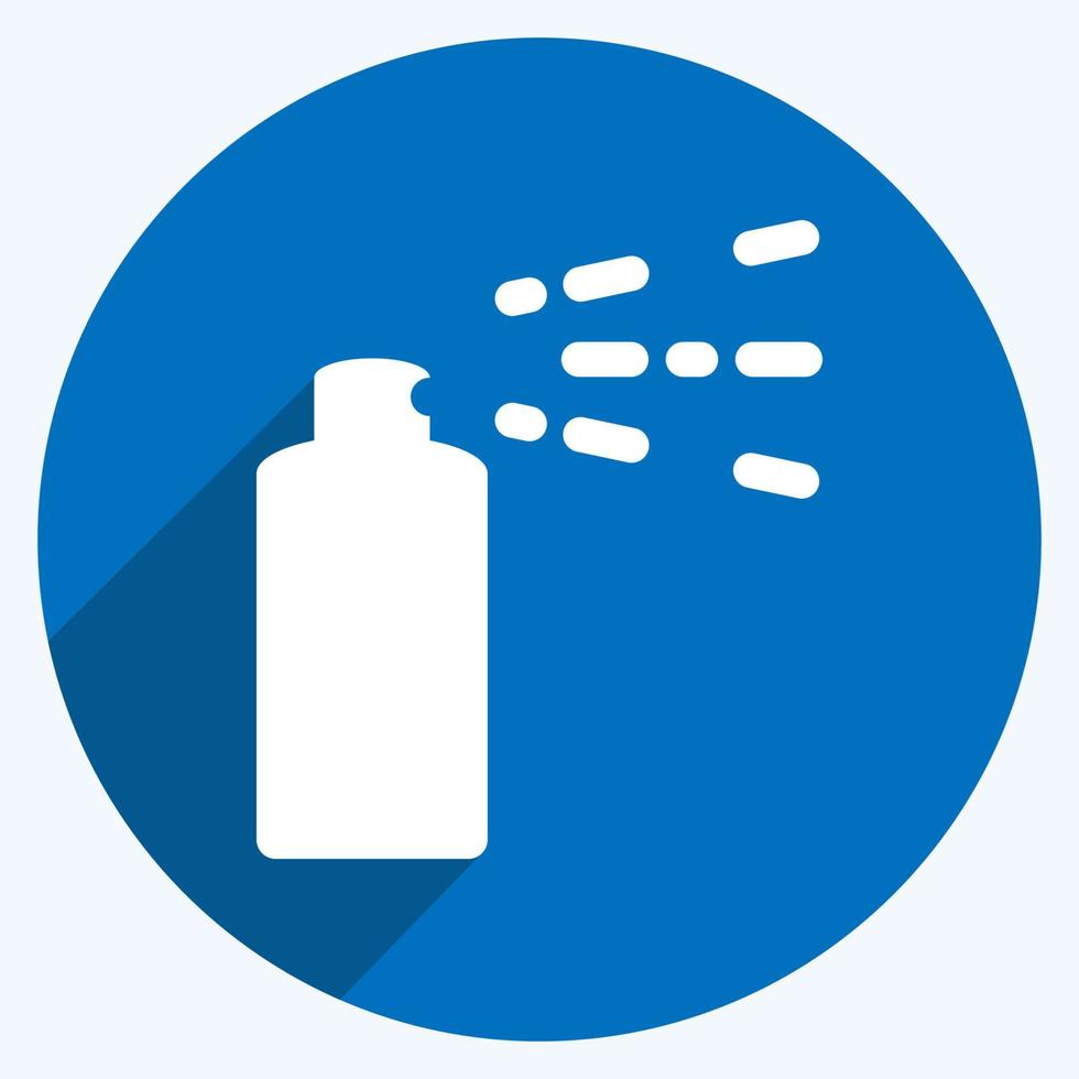 Icon Spray - Long Shadow Style - Simple illustration vector