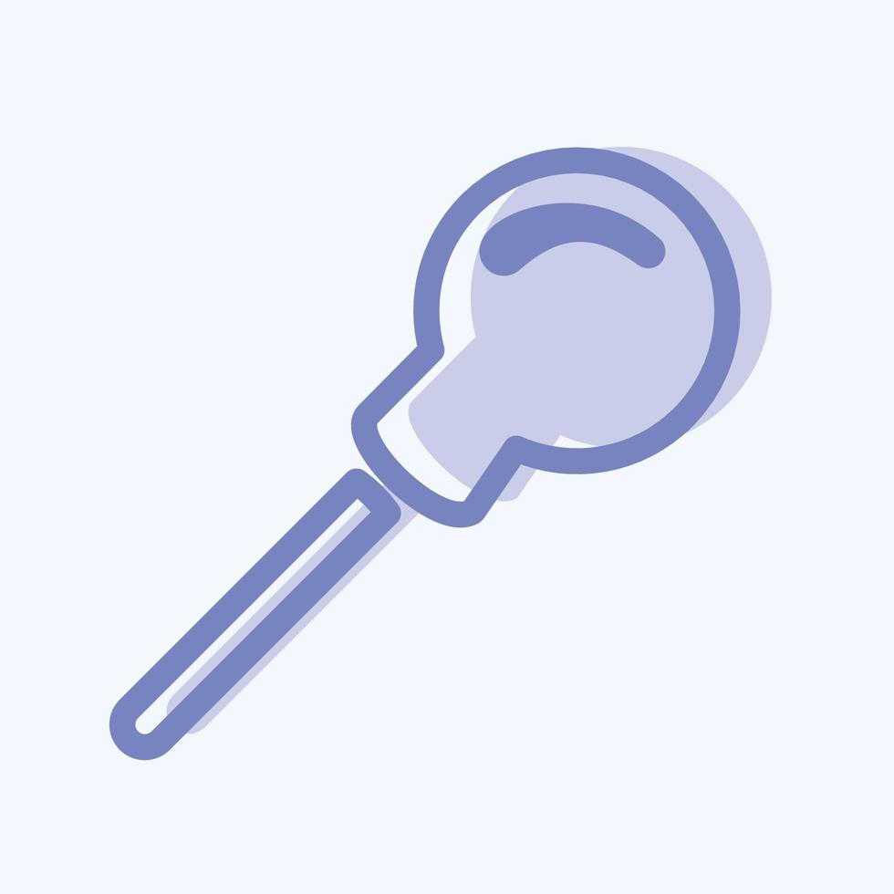 Icon Lollipop - Two Tone Style - Simple illustration, Editable stroke. vector