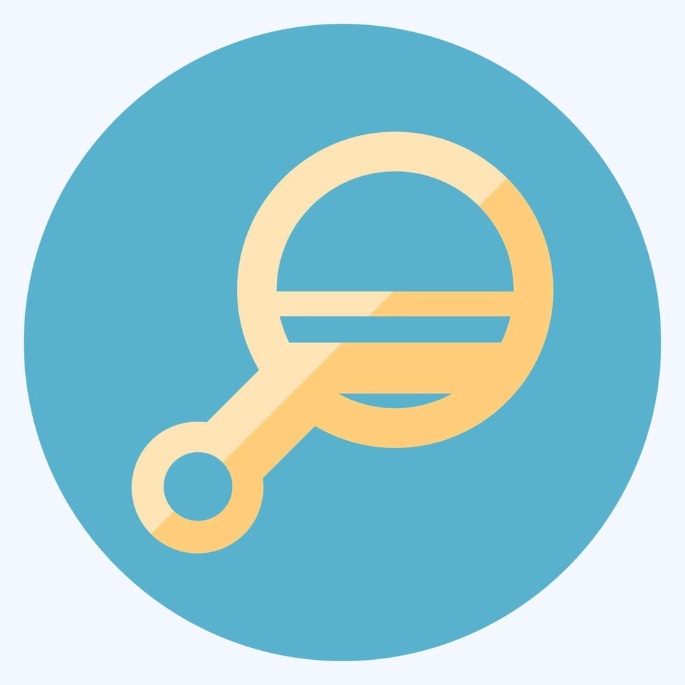 Icon Mirror 2 - Flat Style - Simple illustration, Editable stroke. vector