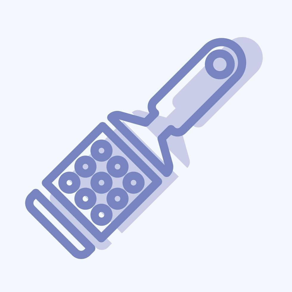 Icon Rasp 2 - Two Tone Style - Simple illustration, Editable stroke. vector