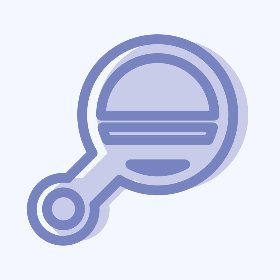 Icon Mirror 2 - Two Tone Style - Simple illustration, Editable stroke. vector