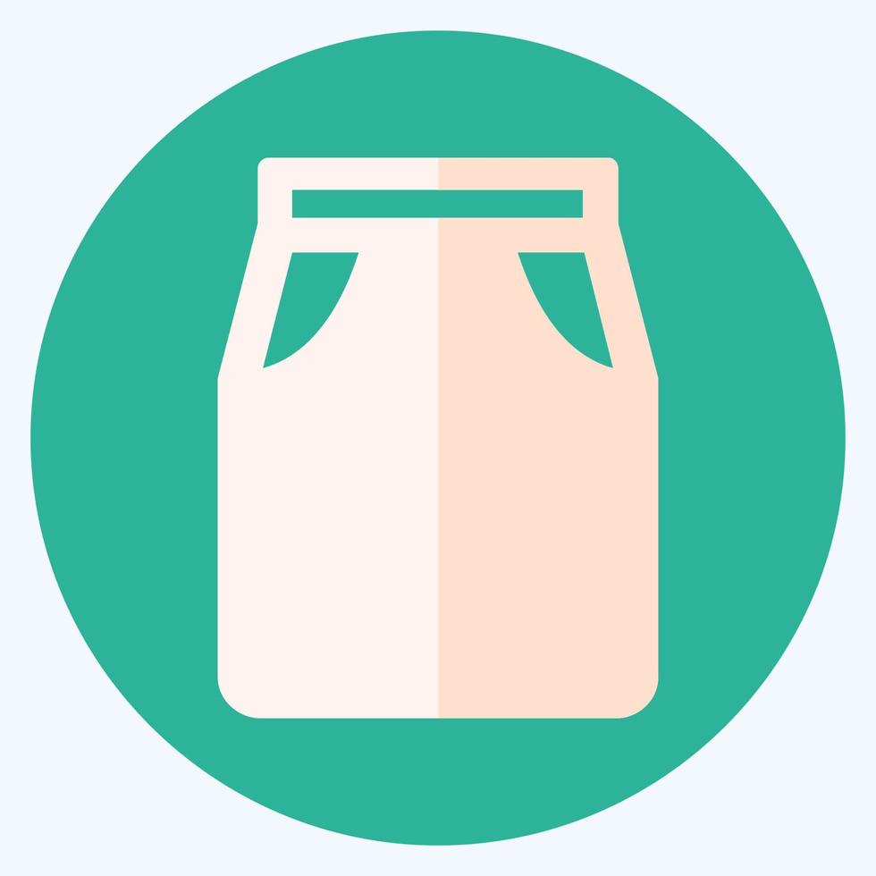 Icon Skirt 1 - Flat Style,Simple illustration,Editable stroke vector