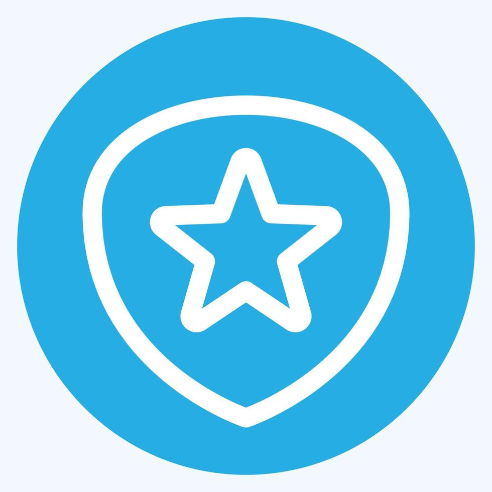 Icon Favorite Game - Blue Eyes Style,Simple illustration,Editable stroke vector