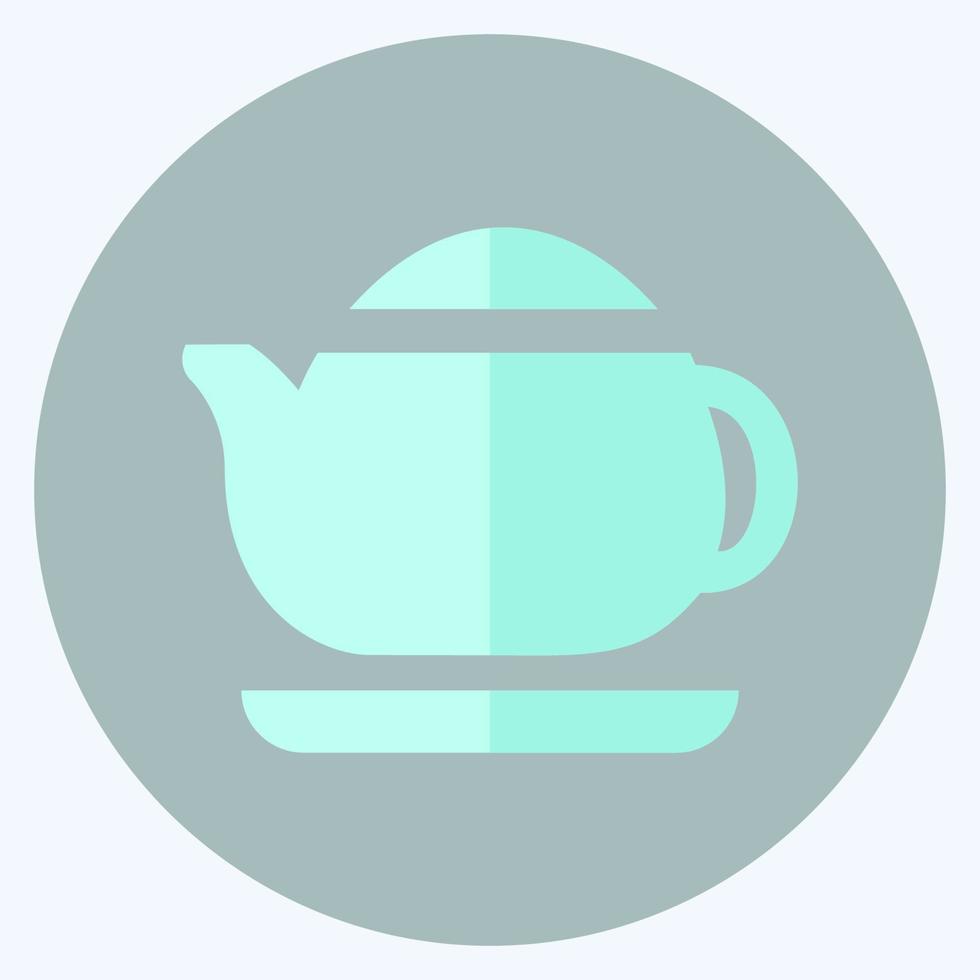 Icon Tea Maker - Flat Style - Simple illustration, Editable stroke. vector