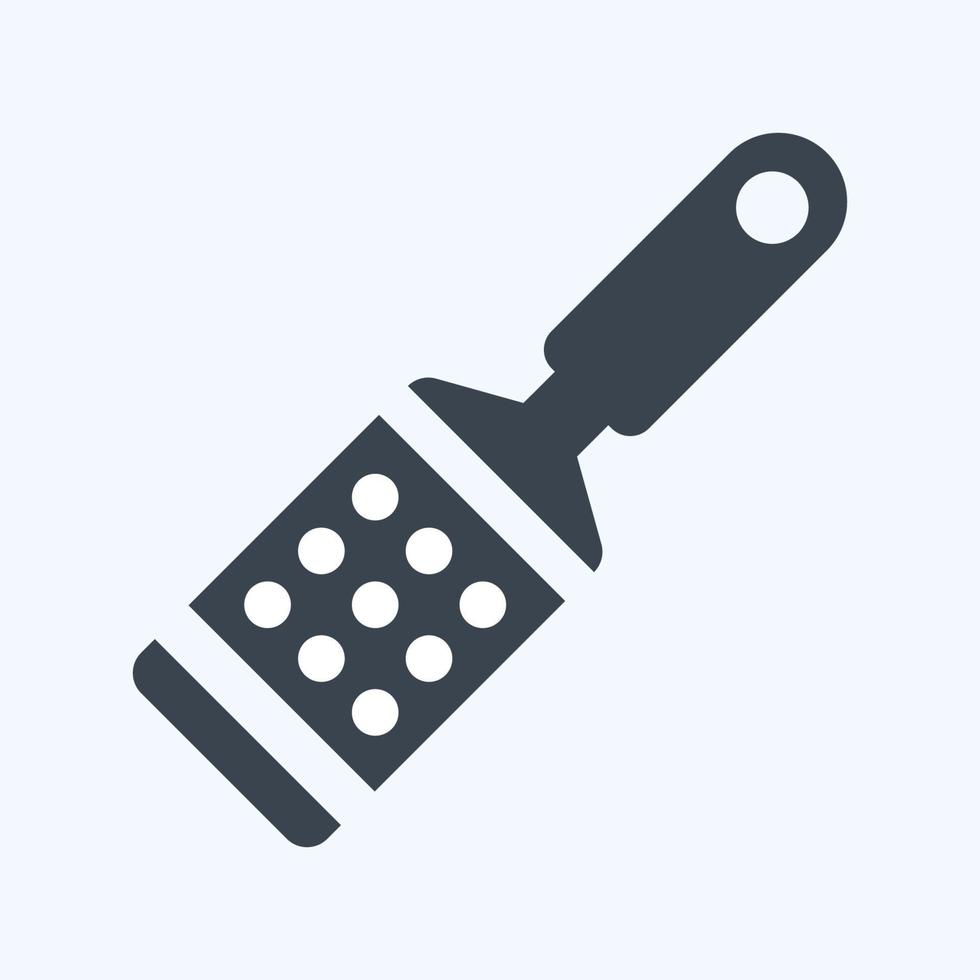 Icon Rasp 2 - Glyph Style - Simple illustration, Editable stroke. vector
