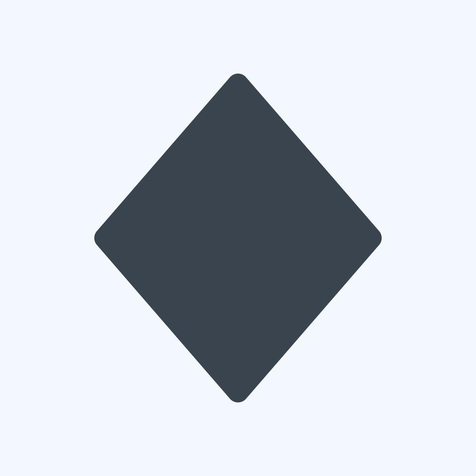 Icon Diamonds - Glyph Style,Simple illustration,Editable stroke vector