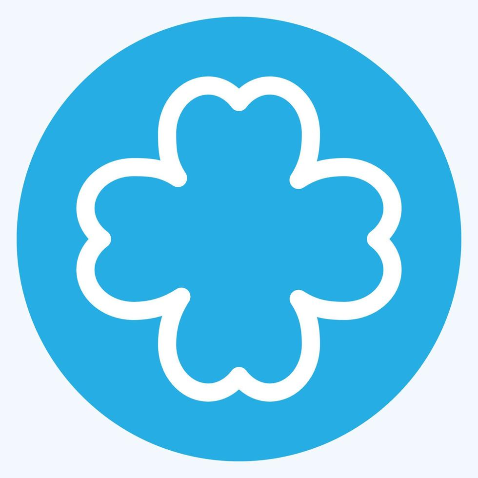 Icon Lucky - Blue Eyes Style,Simple illustration,Editable stroke vector