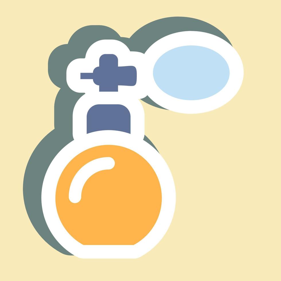 Sticker Perfume - Simple illustration, Editable stroke. vector