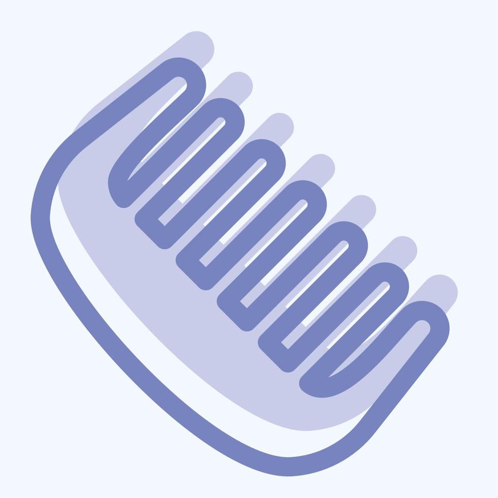 Icon Comb - Two Tone Style vector