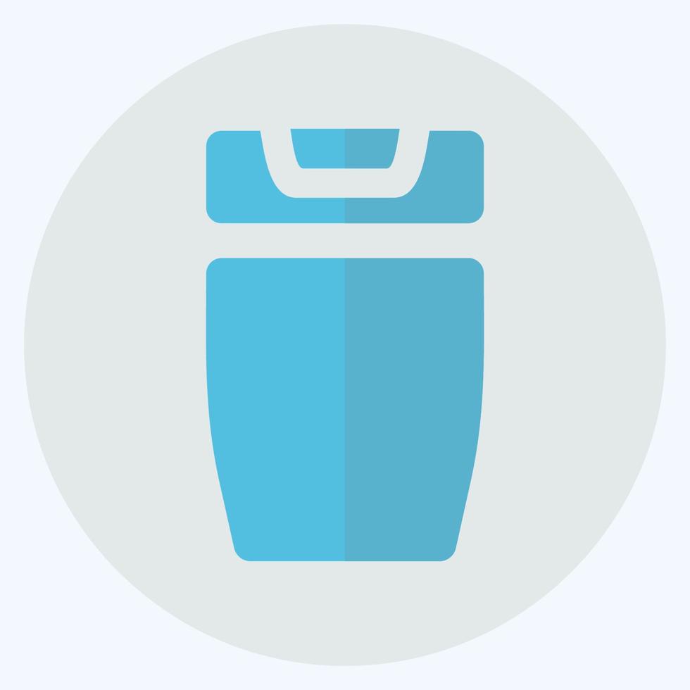 Icon Shower Gel - Flat Style - Simple illustration, Editable stroke. vector