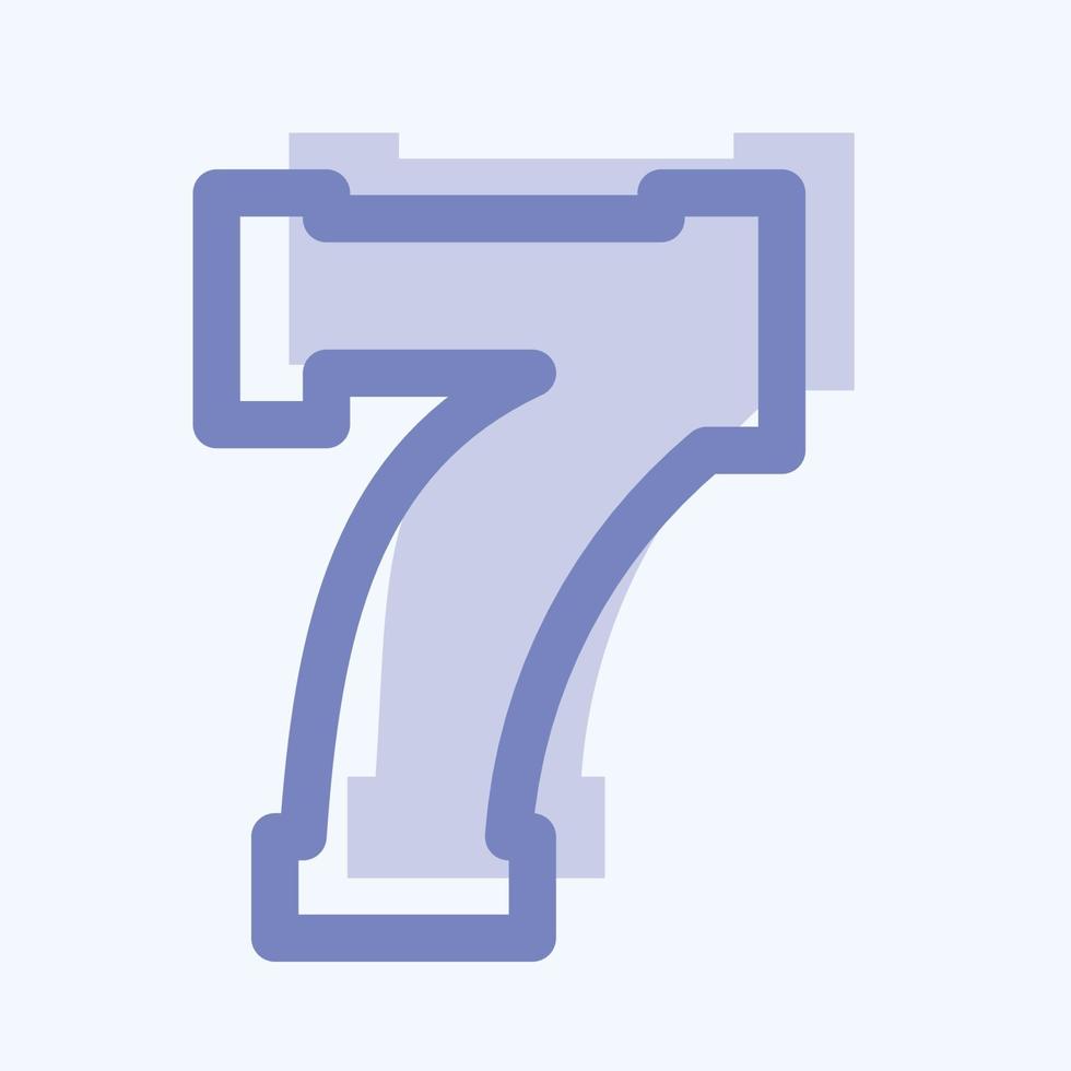 Icon Slot Game - Two Tone Style,Simple illustration,Editable stroke vector