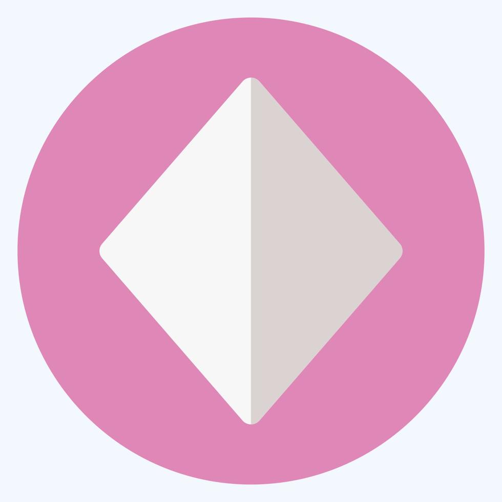 Icon Diamonds - Flat Style,Simple illustration,Editable stroke vector