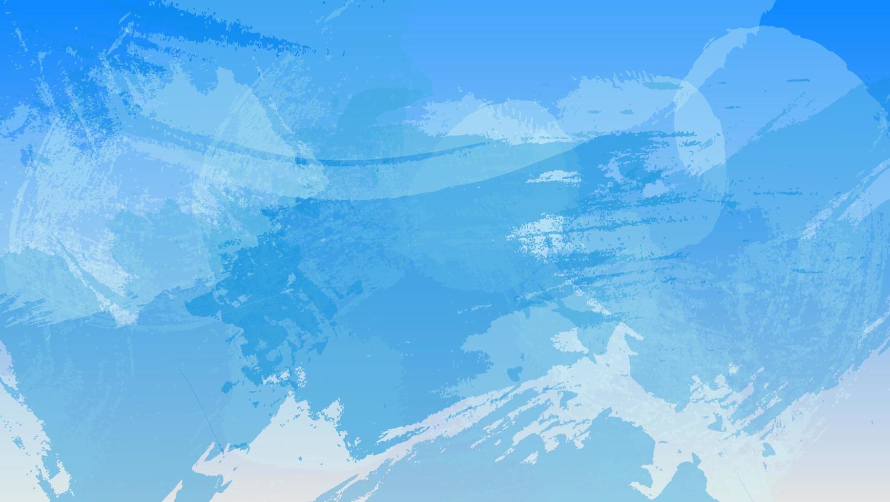 Abstract Blue White Grunge Paint Watercolor Texture Background vector