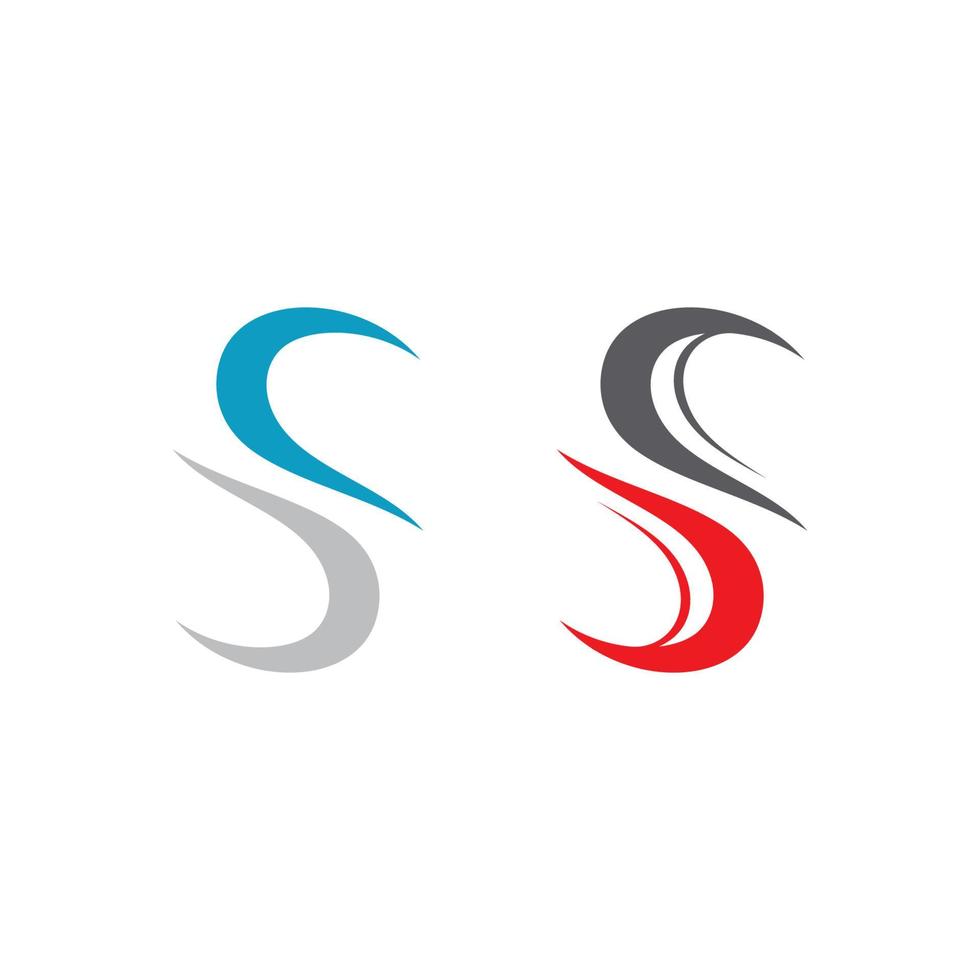 Plantilla de vector de icono de logotipo de empresa de letra s