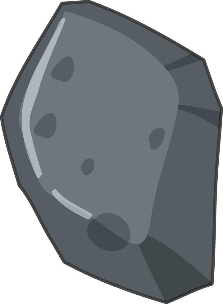 piedra aislada sobre fondo blanco vector