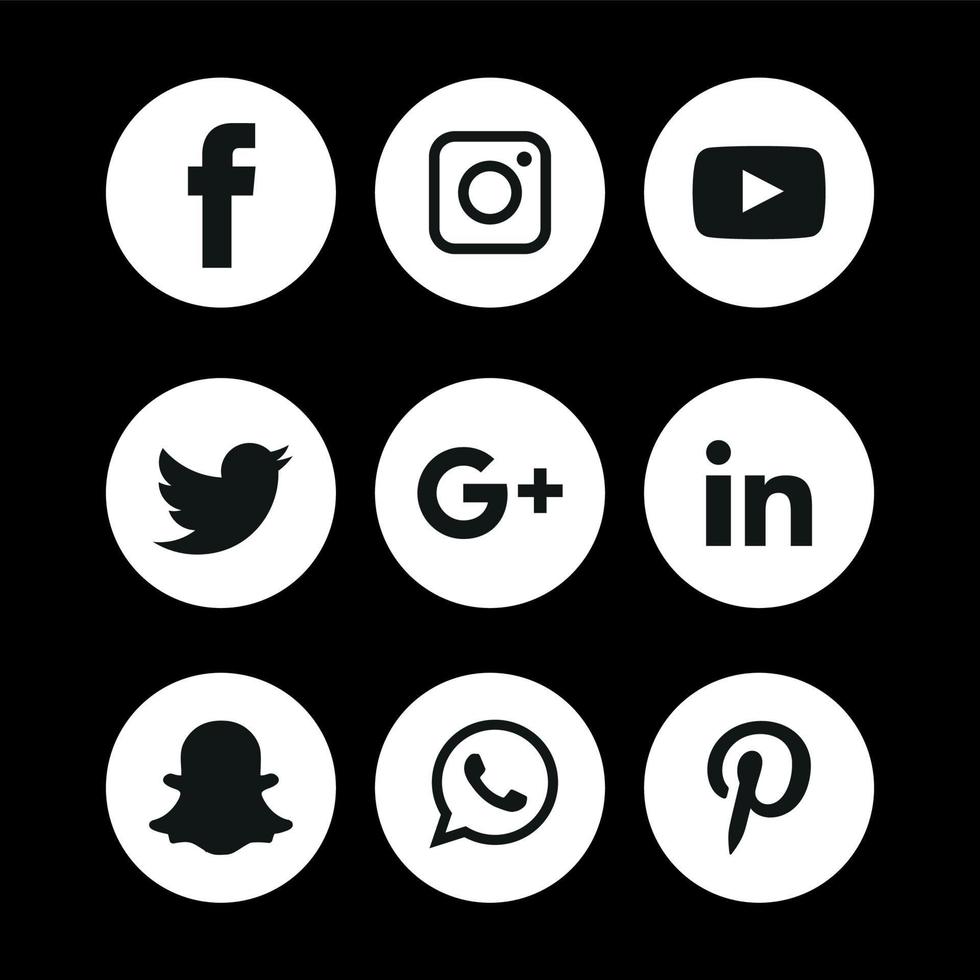 tecnología de iconos planos de redes sociales, red. venta de cara sonriente de grupo de fondo. compartir, me gusta, ilustración vectorial twitter, youtube, whatsapp, snapchat, facebook, instagram, tiktok, tok vector