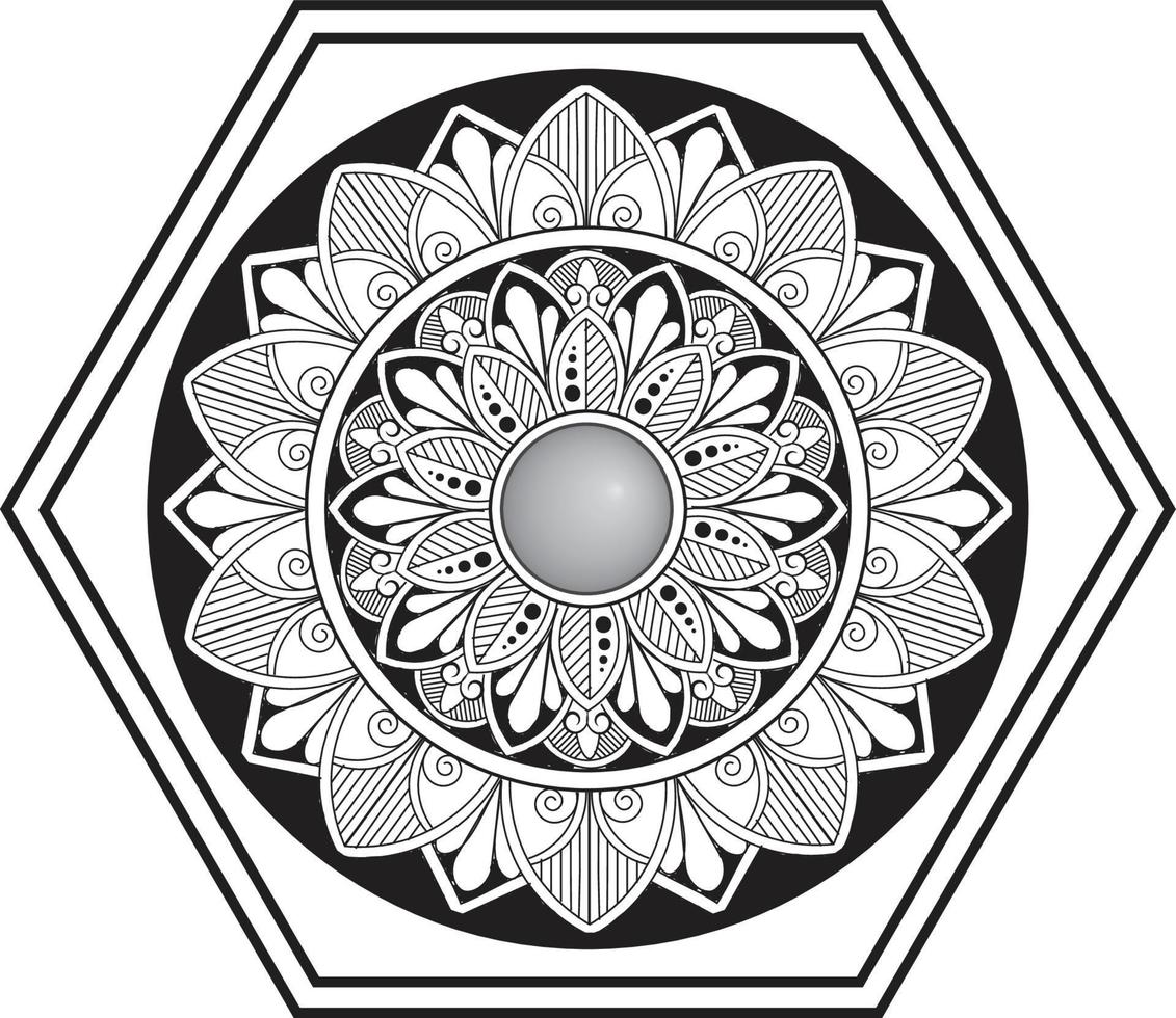 diseño de mandala indio vector