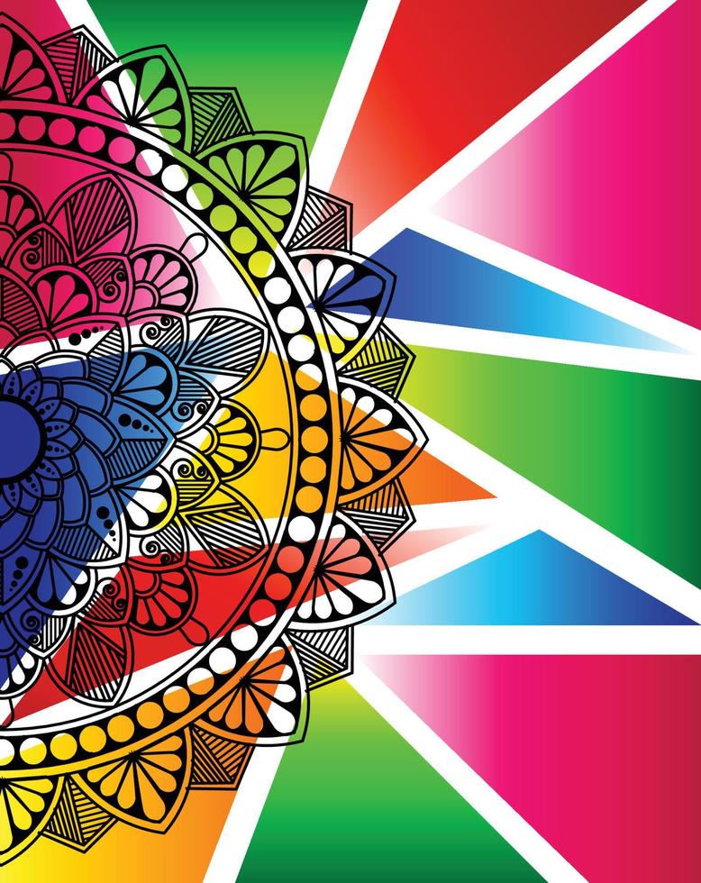 fondo de patrón de mandala vector