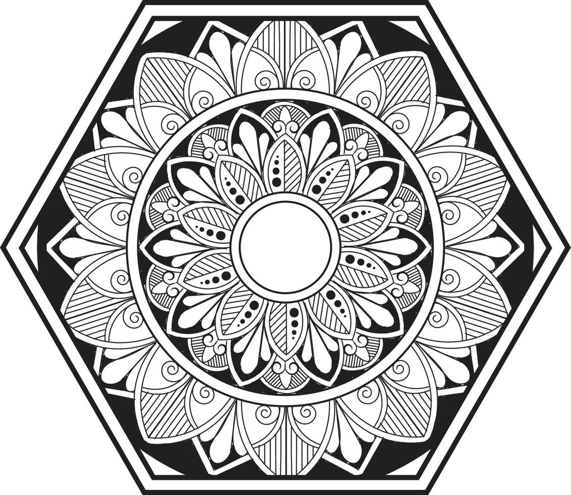 diseño de mandala indio vector