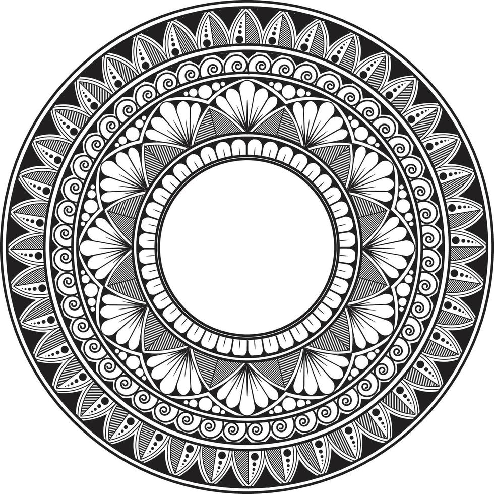 Indian Mandala Design vector