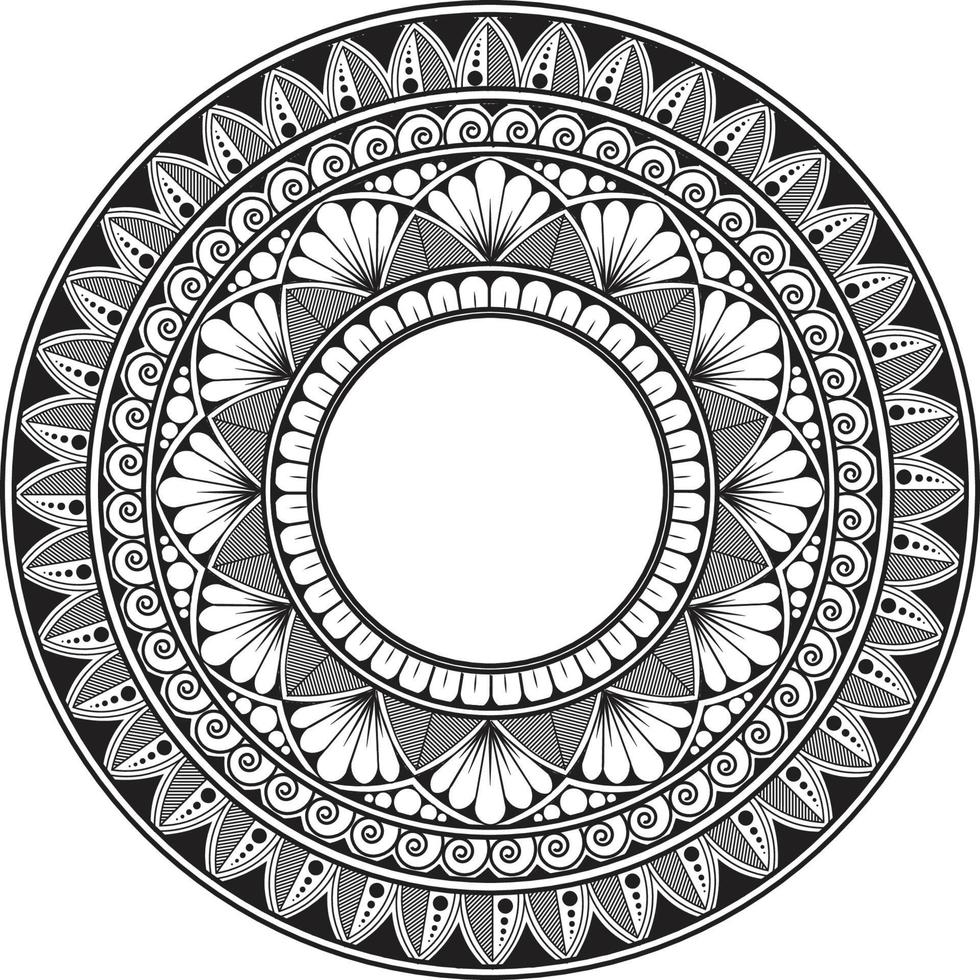 diseño de mandala indio vector