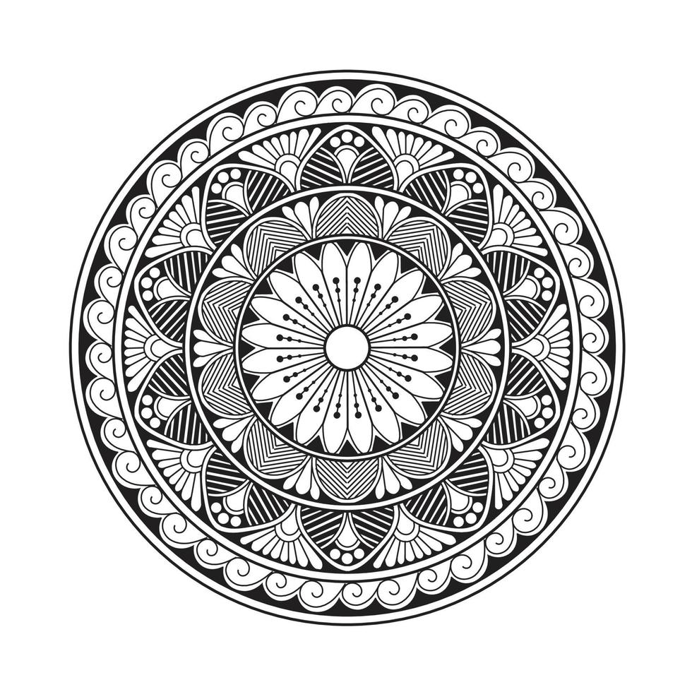 Indian Mandala Design vector