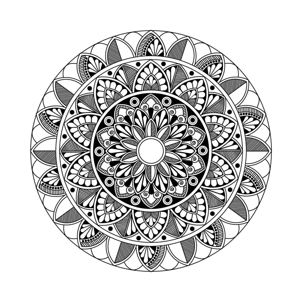 diseño de mandala indio vector