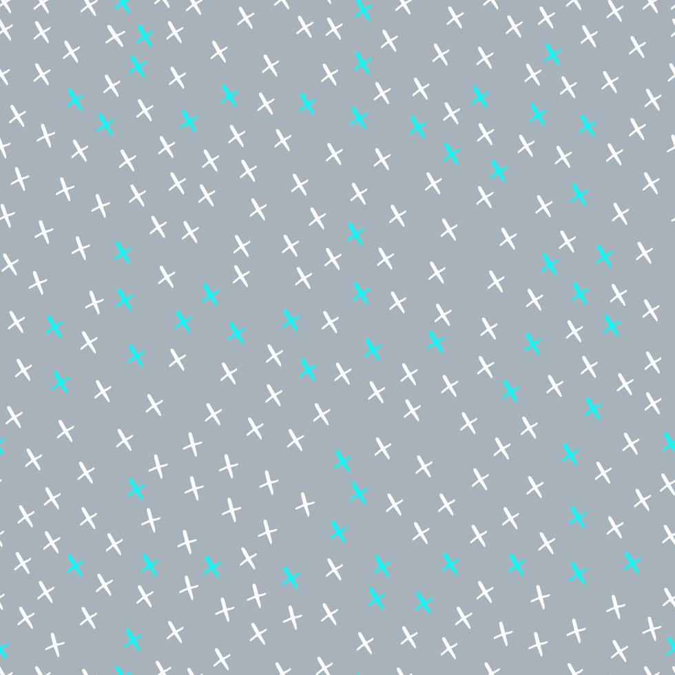 vector seamless pattern irregular  crosses x on a  background