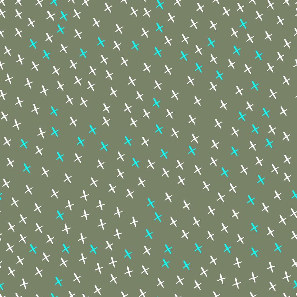 vector seamless pattern irregular  crosses x on a  background