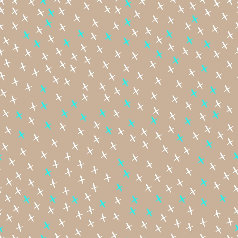 vector seamless pattern irregular  crosses x on a  background
