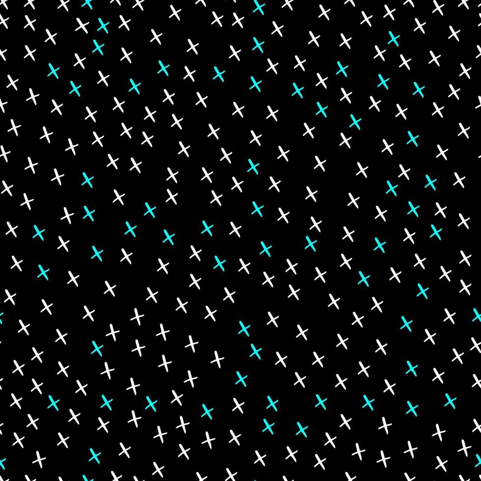 vector seamless pattern irregular  crosses x on a  background