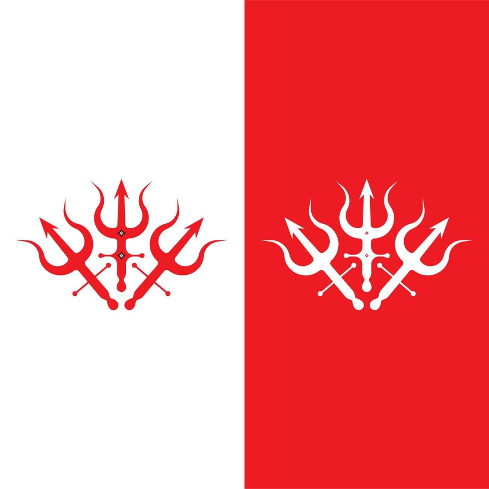 Trident Logo Template vector icon