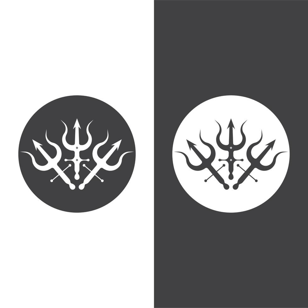Trident Logo Template vector icon