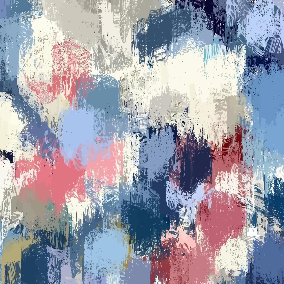 Red White and Blue Abstract Paint Surface Art vector