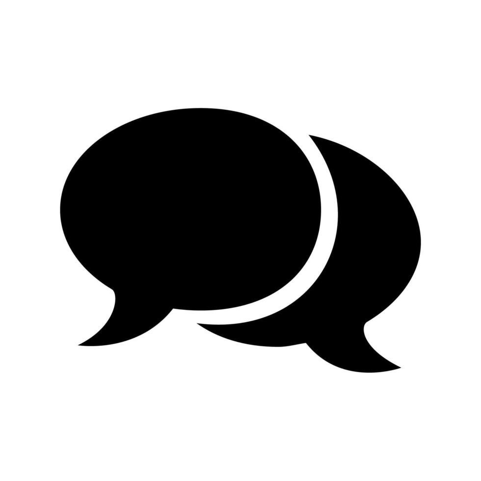 Frequently asked questions or conversation or dialogue black vector icon