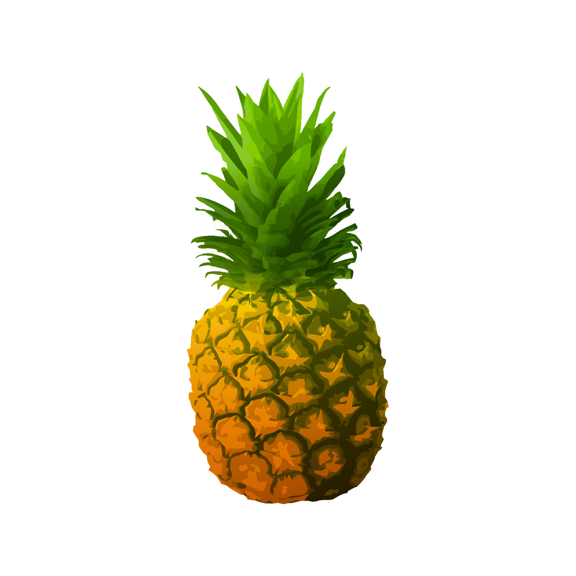 Pineapple fruit. Vector illustration, isolated on white background. 4387930  Vector Art at Vecteezy