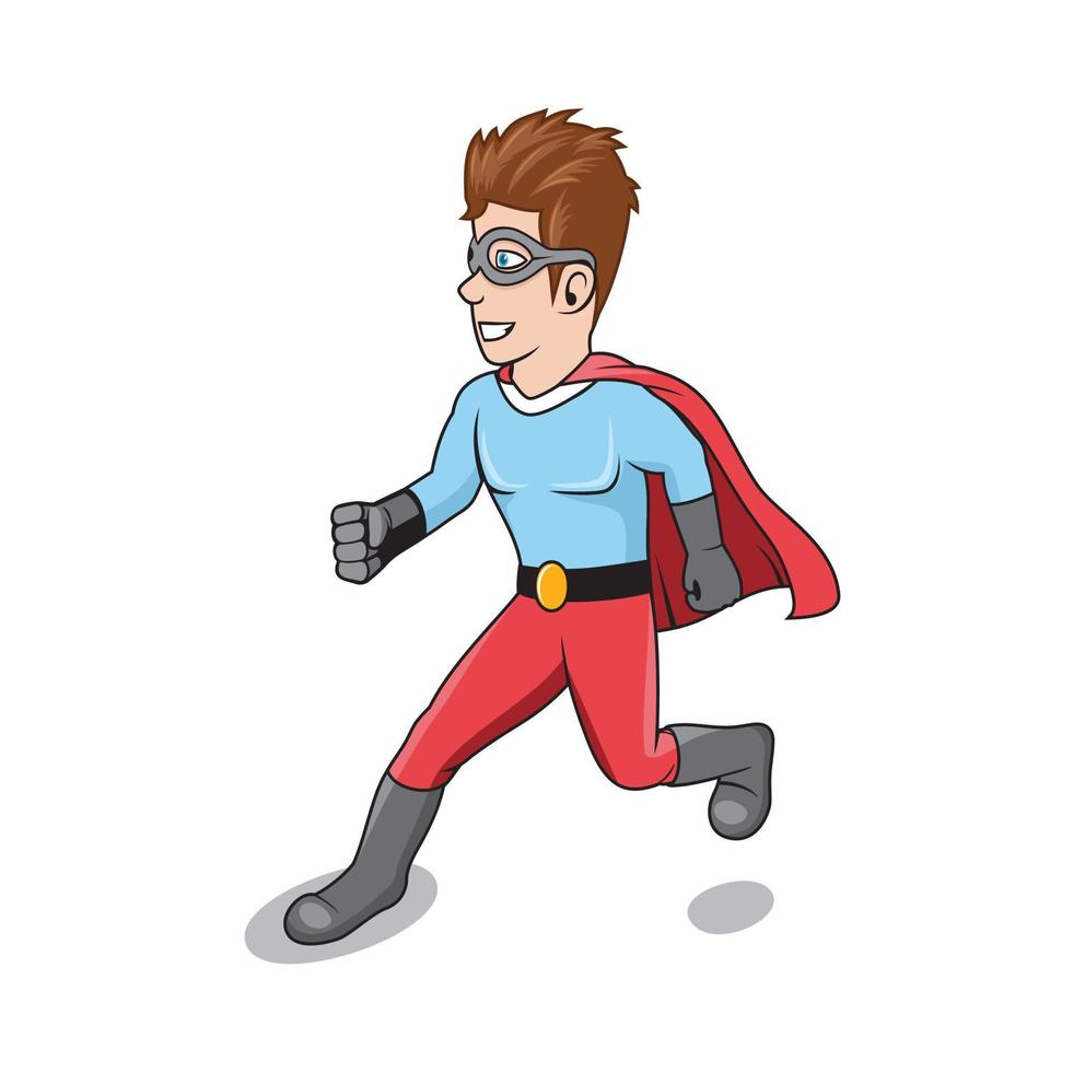 Super hero character Cartoon design illustration vector